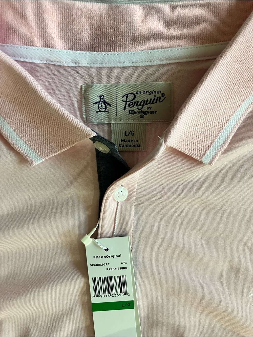 Penguin Pink Short-Sleeve Polo Shirt L - Picture 4 of 8